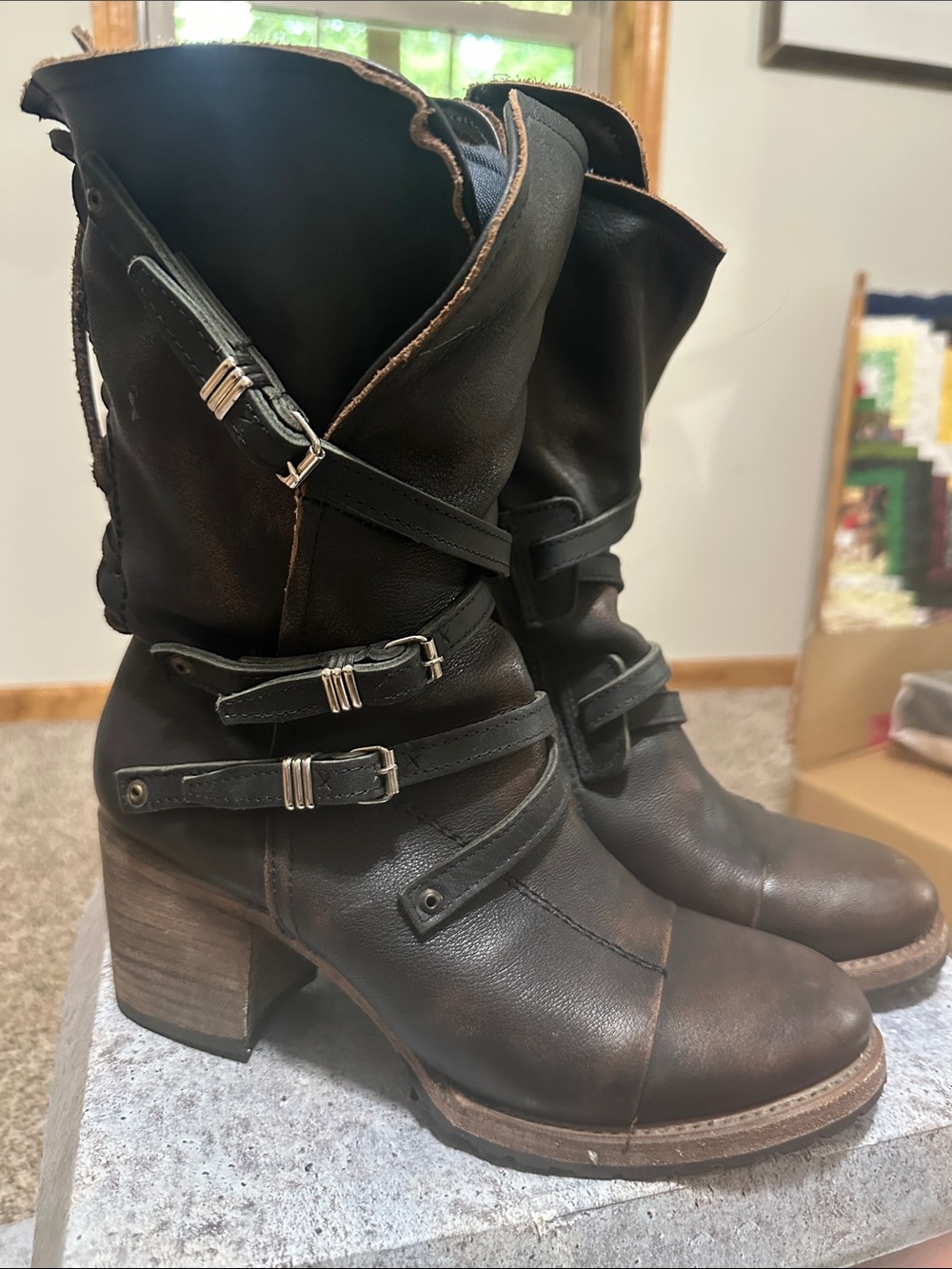 Freebird Women’s Cora Leather Ankle Boots size 10